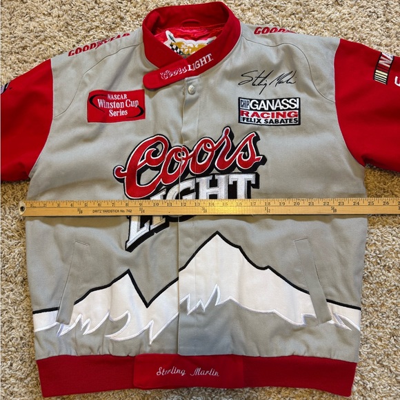 NASCAR Sterling Martin ~ “Coors Light” Racing Jacket - Picture 9 of 10